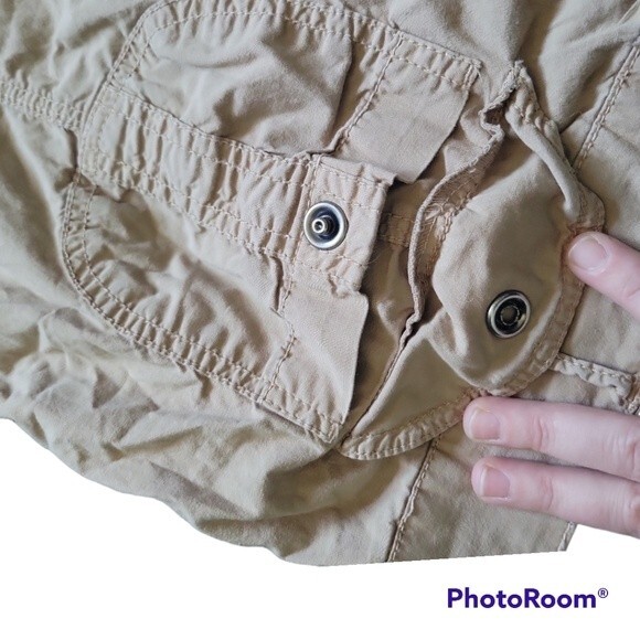 Sanctuary Tan Cargo Roll Up Cropped Pants - 29 - Picture 6 of 10